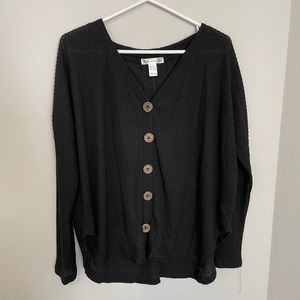 Ladies button up waffle knit shirts